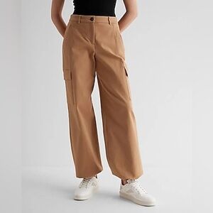 Express High Waisted Convertible Hem Cargo Trouser Pant Size 10